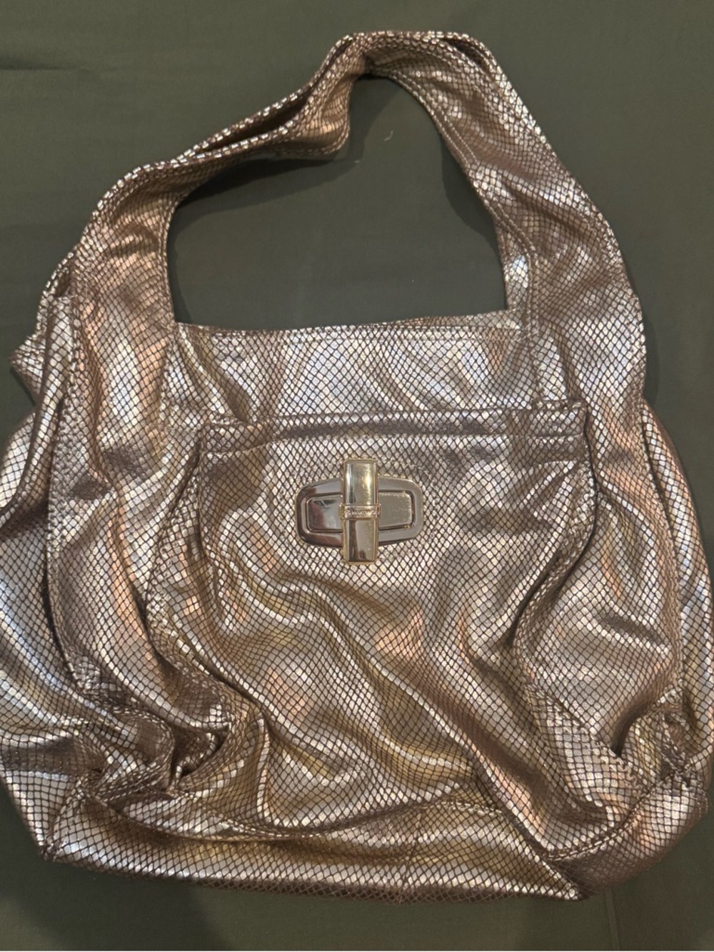 B. Makowsky Metallic Gold Hobo Bag - Women Bags